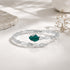 Dazzling Cobra Green Charm 925 Sterling Silver Kada for women