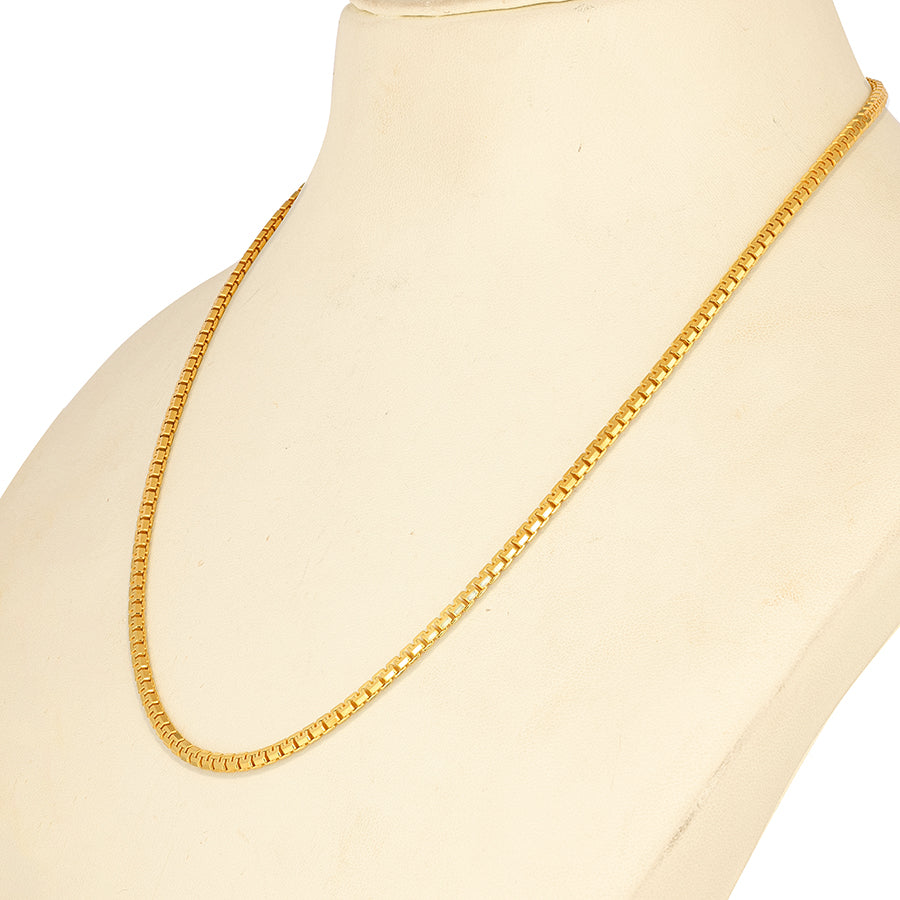 Dazzling GoldenTightly Linked Silver 925 Sterling Silver Chain for Women