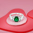 Dazzling Green Stone Elegance 925 Sterling Silver Ring for women