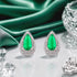 Dazzling Green Stone Shine 925 Sterling Silver Earring for women