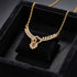 Dazzling Heart Wings 925 Sterling Silver Statement Necklace