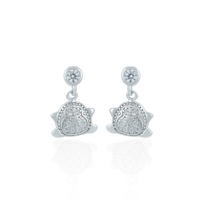 Dazzling Ocean Turtle Dangle 925 Sterling Silver Earring for Women