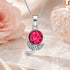 Dazzling Tulip Leaf 925 Sterling Silver Pendant for women