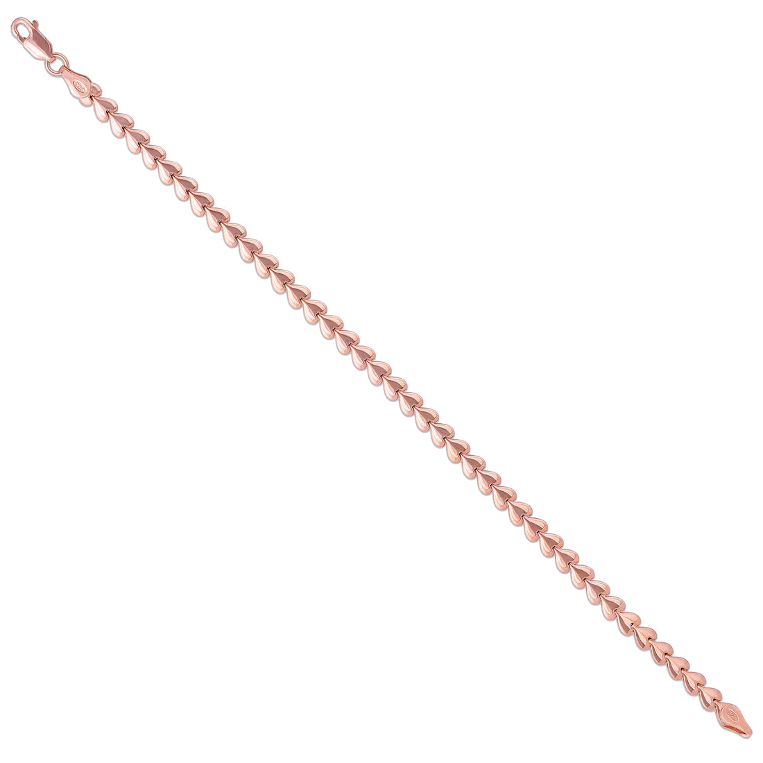 Dazzling V Shape Link Elegance Rose Gold