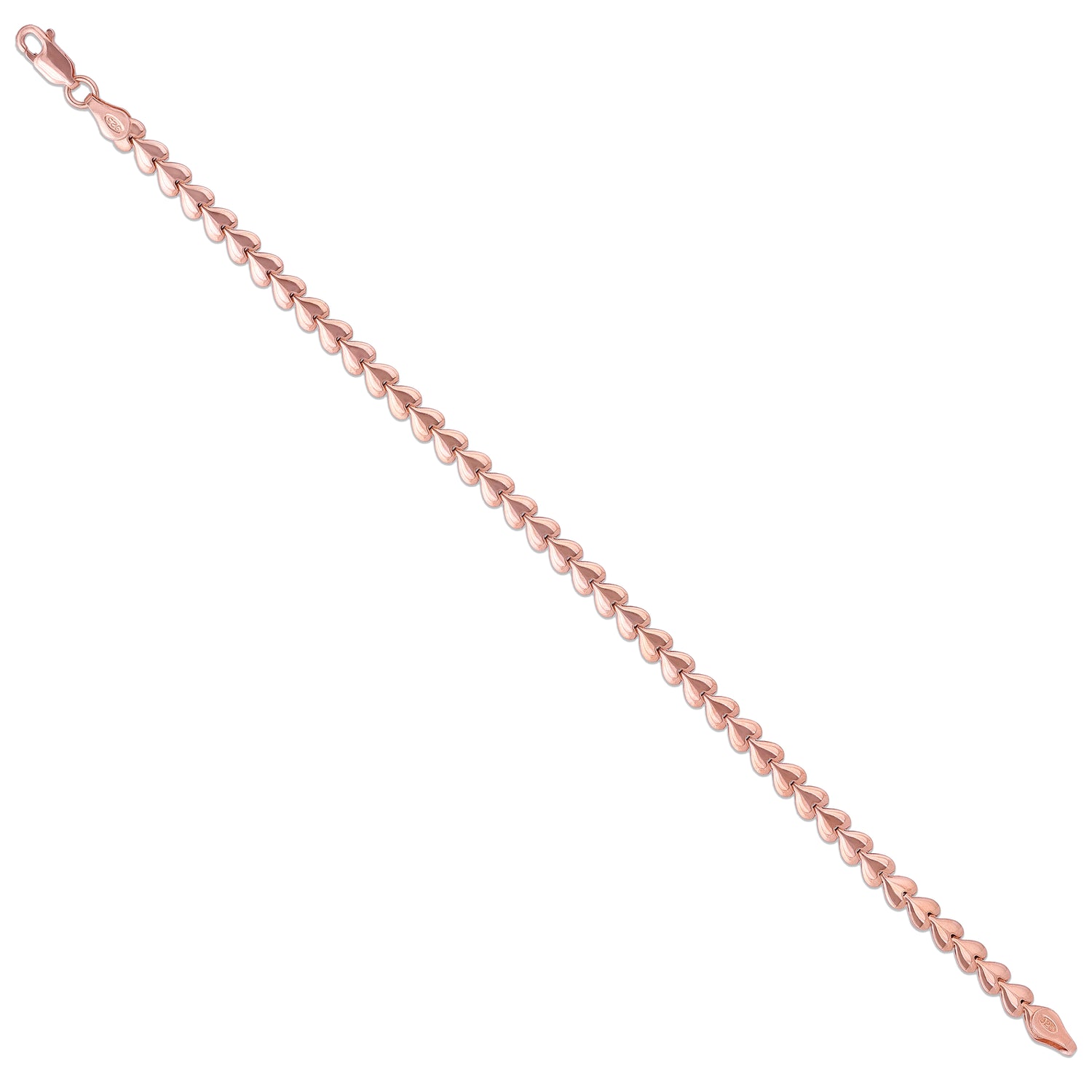 Dazzling V Shape Link Elegance Rose Gold