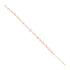 Delicate Floral Heart  925 Rose Gold Plated Circle Stone Accent Bracelets