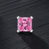 Delicate Pink Sapphire Martini Claw Silver Nose Ring