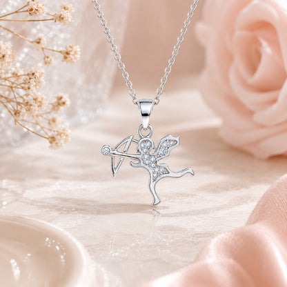 Delicate Sagittarius Glow 925 Sterling Silver Pendant for Women