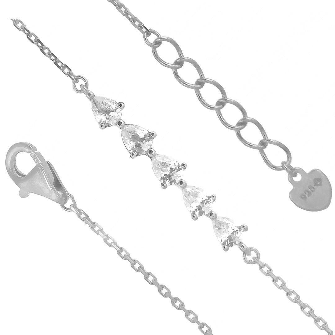 Delight Droplet Rhodium Bracelet Online