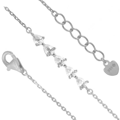 Delight Droplet Rhodium Bracelet Online