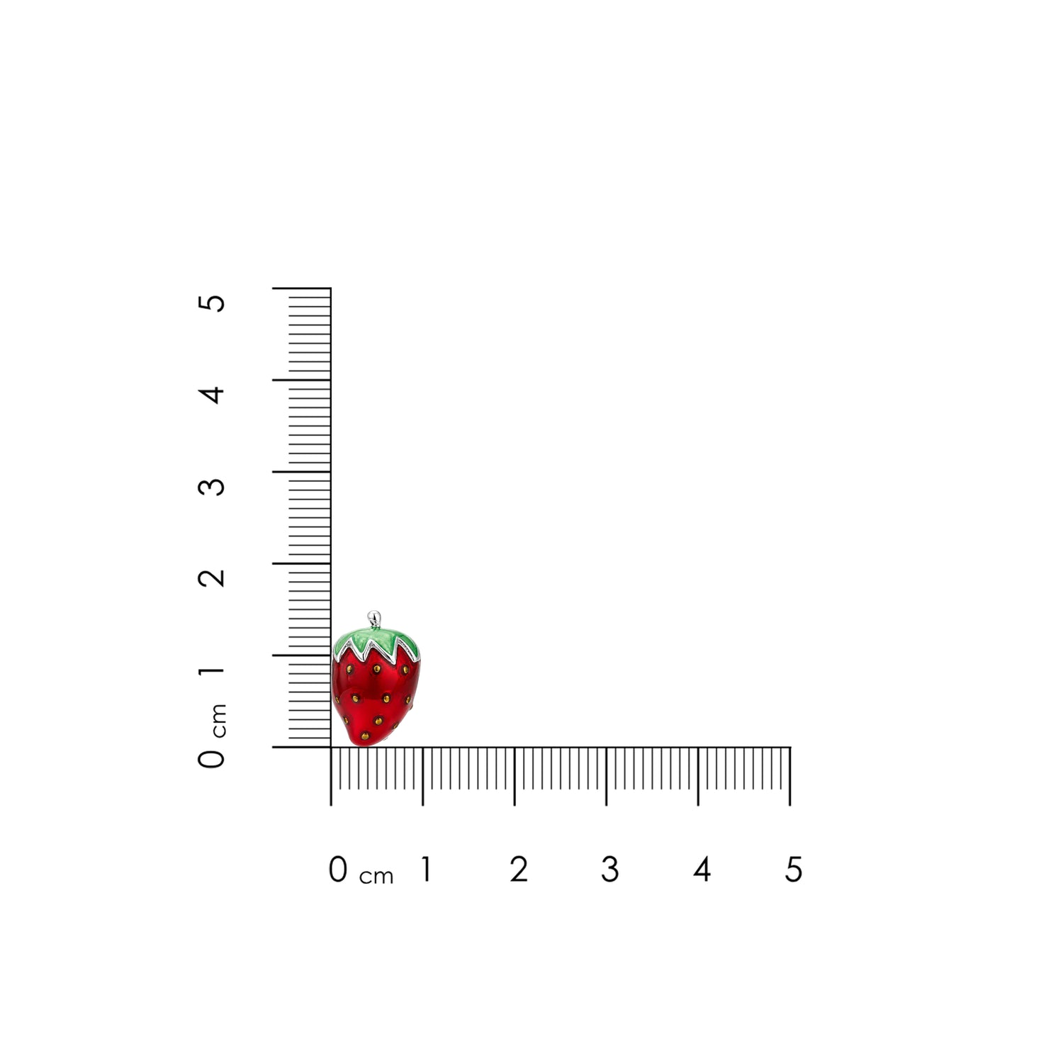 Delightful Strawberry Treasure 925 Sterling Silver Charms
