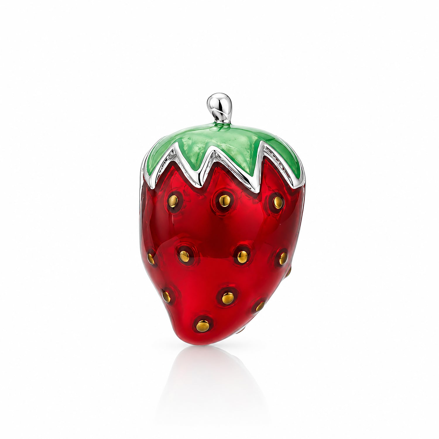 Delightful Strawberry Treasure 925 Sterling Silver Charms