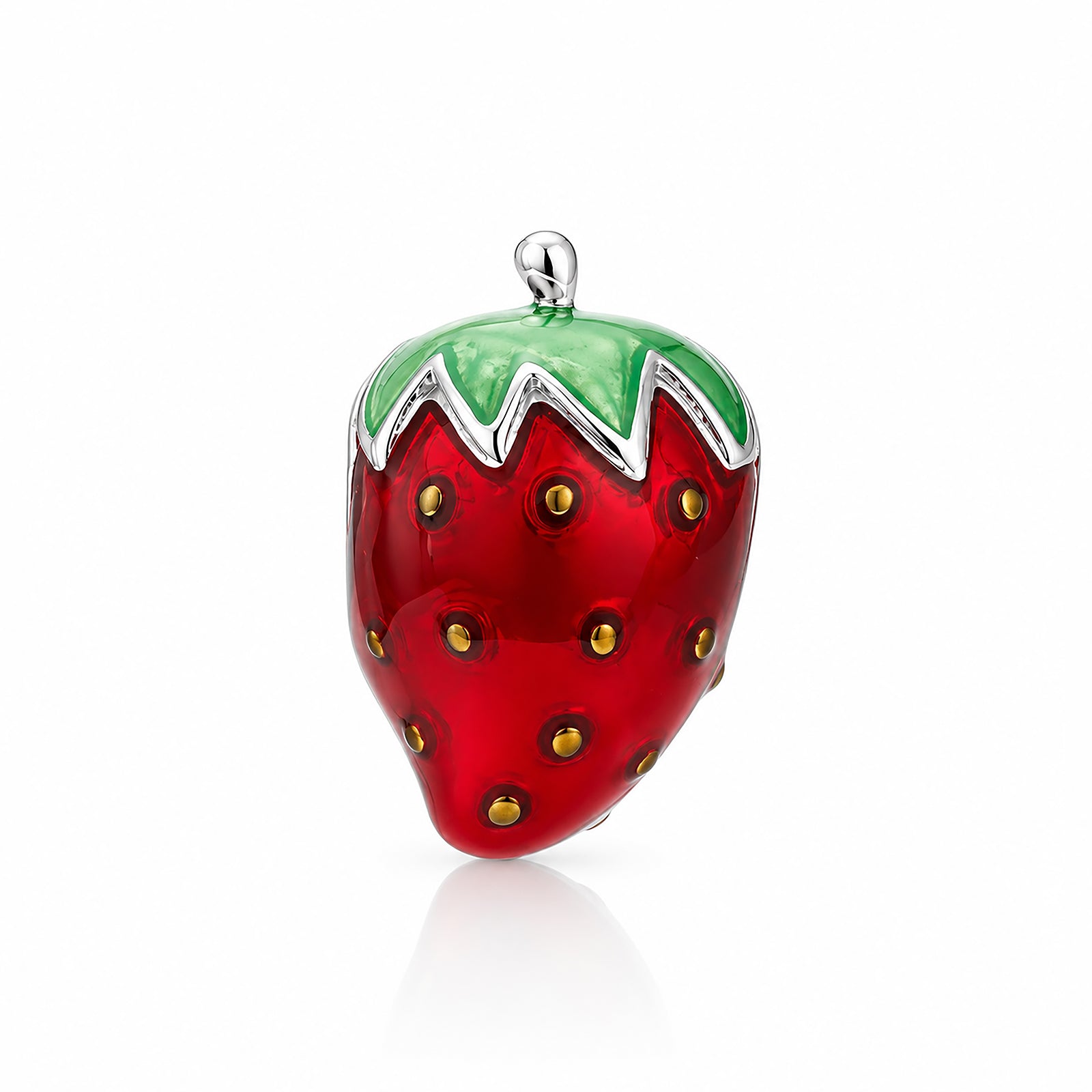 Delightful Strawberry Treasure 925 Sterling Silver Charms