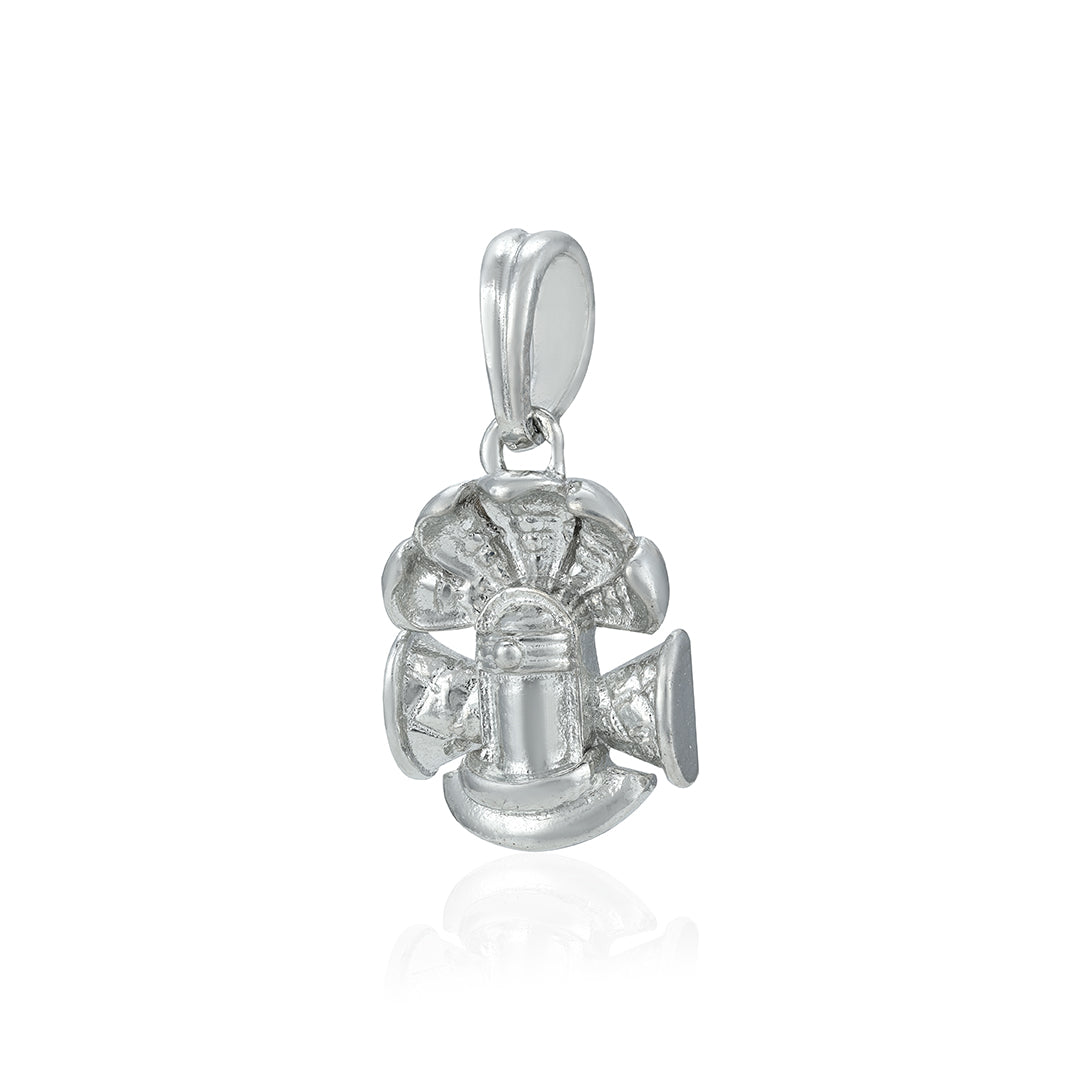 Devotinal Shiva Linga 925 Sterling Silver Pendant 