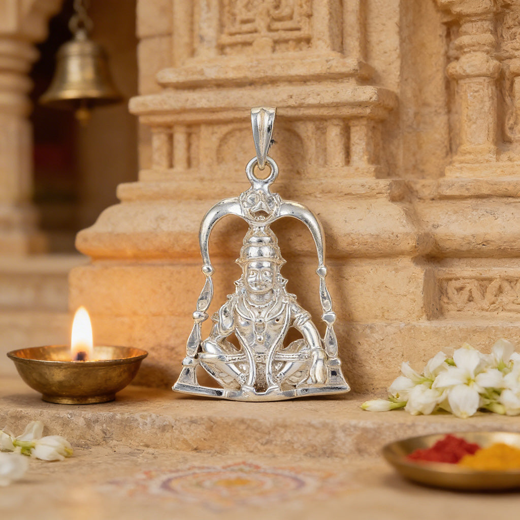 Devotional Sabarimala Swami 925 Sterling Silver Pendant