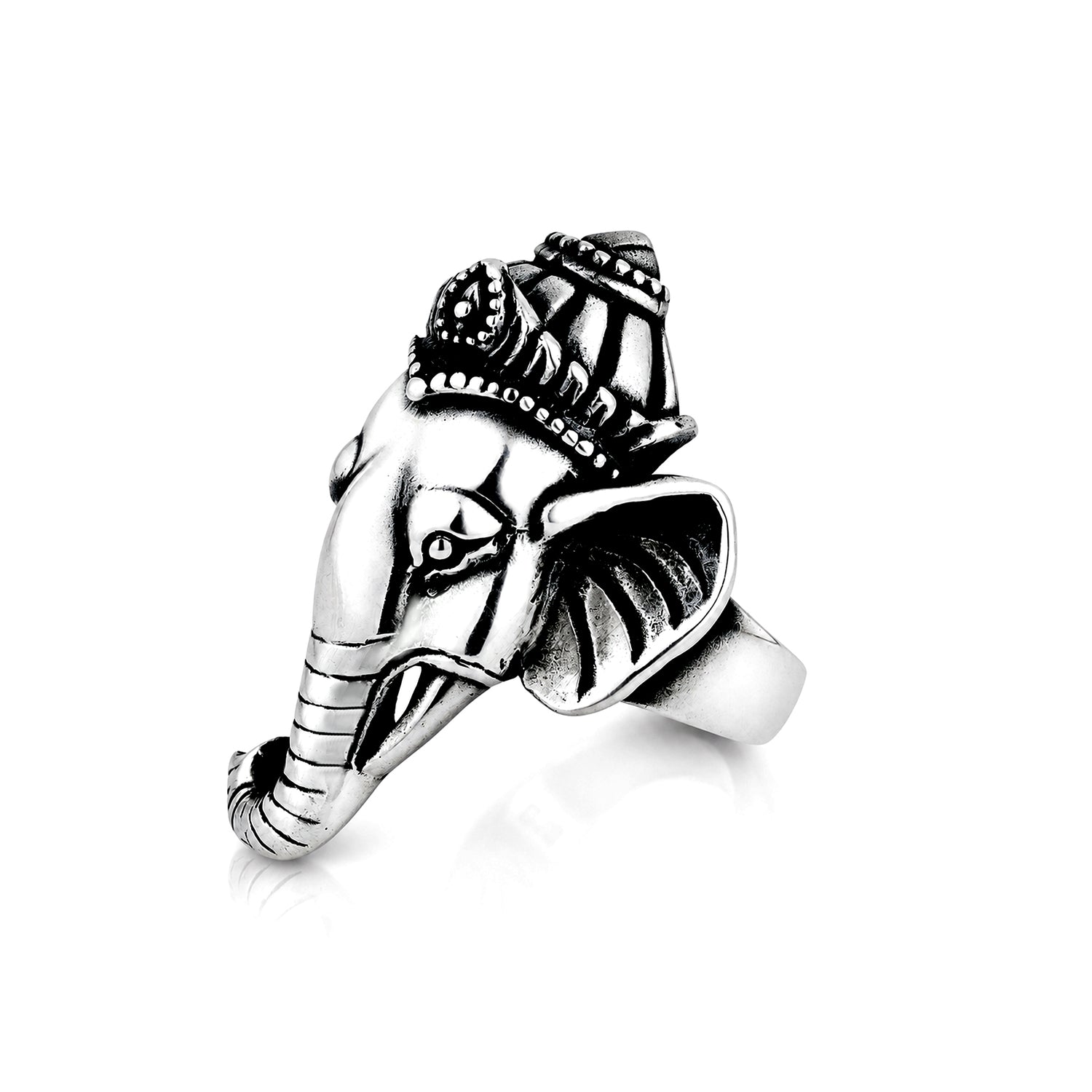Divine Ganesha Majesty 925 Sterling Silver Ring