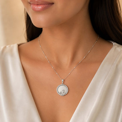 Divine Mother 925 Sterling Silver Blessing Pendant