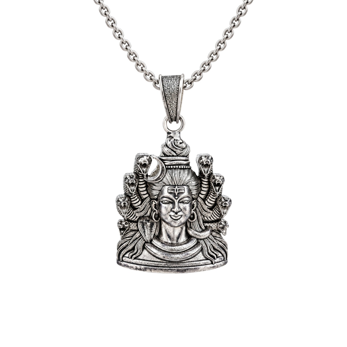 Divine Nagendra Lord Shiva Sterling Silver Pendant