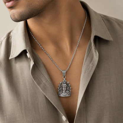 Divine Nagendra Lord Shiva Sterling Silver Pendant
