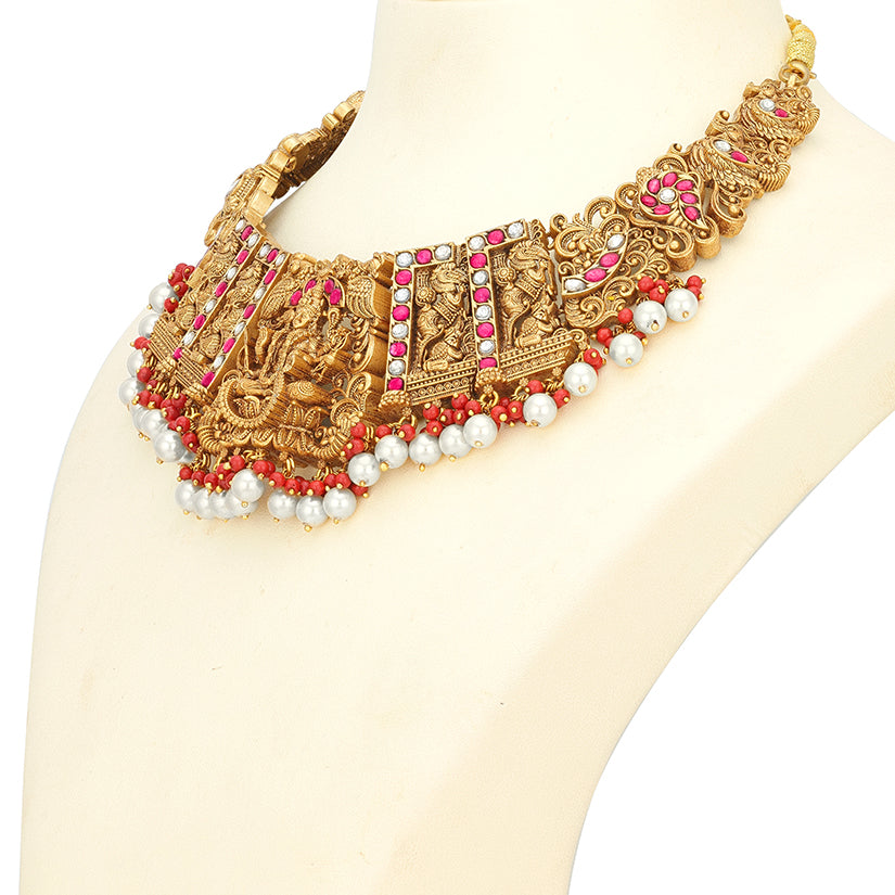 Divine Craft 925 Sterling Silver Temple Necklace for women