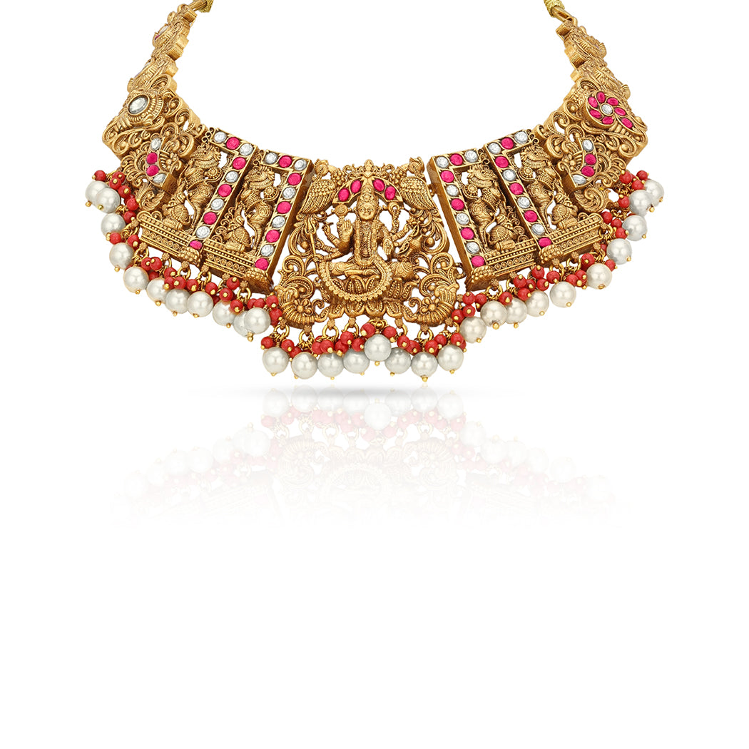 Divine Craft 925 Sterling Silver Temple Necklace for women