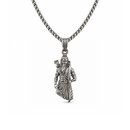 Divine Kodanda Rama Lord Shri Ram Sterling Silver Pendant