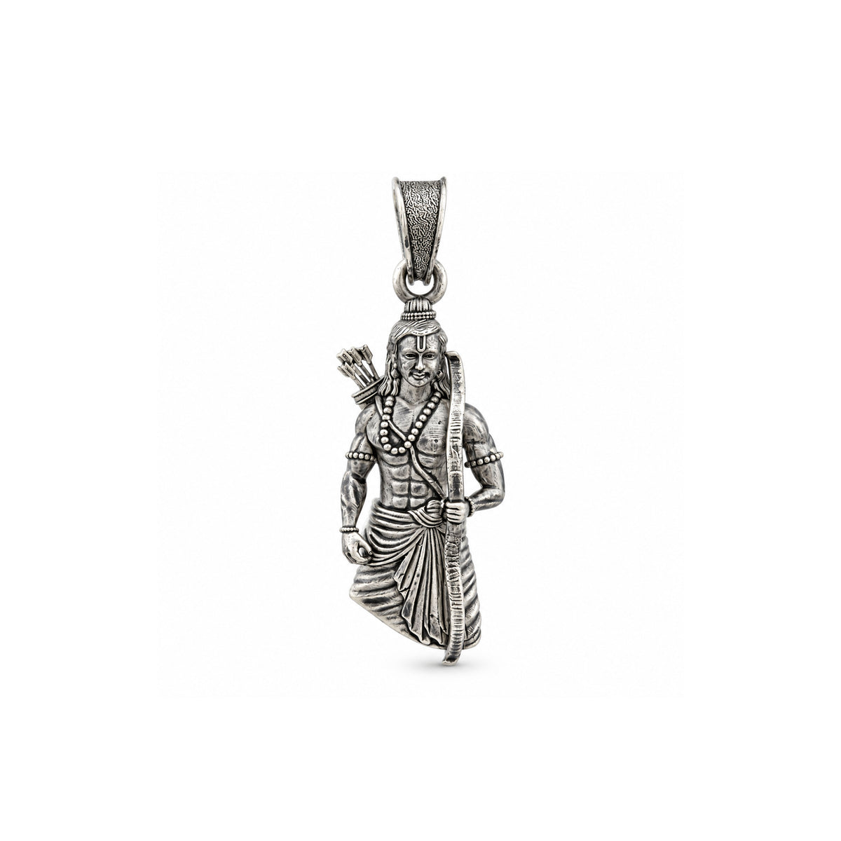 Divine Kodanda Rama Lord Shri Ram Sterling Silver Pendant