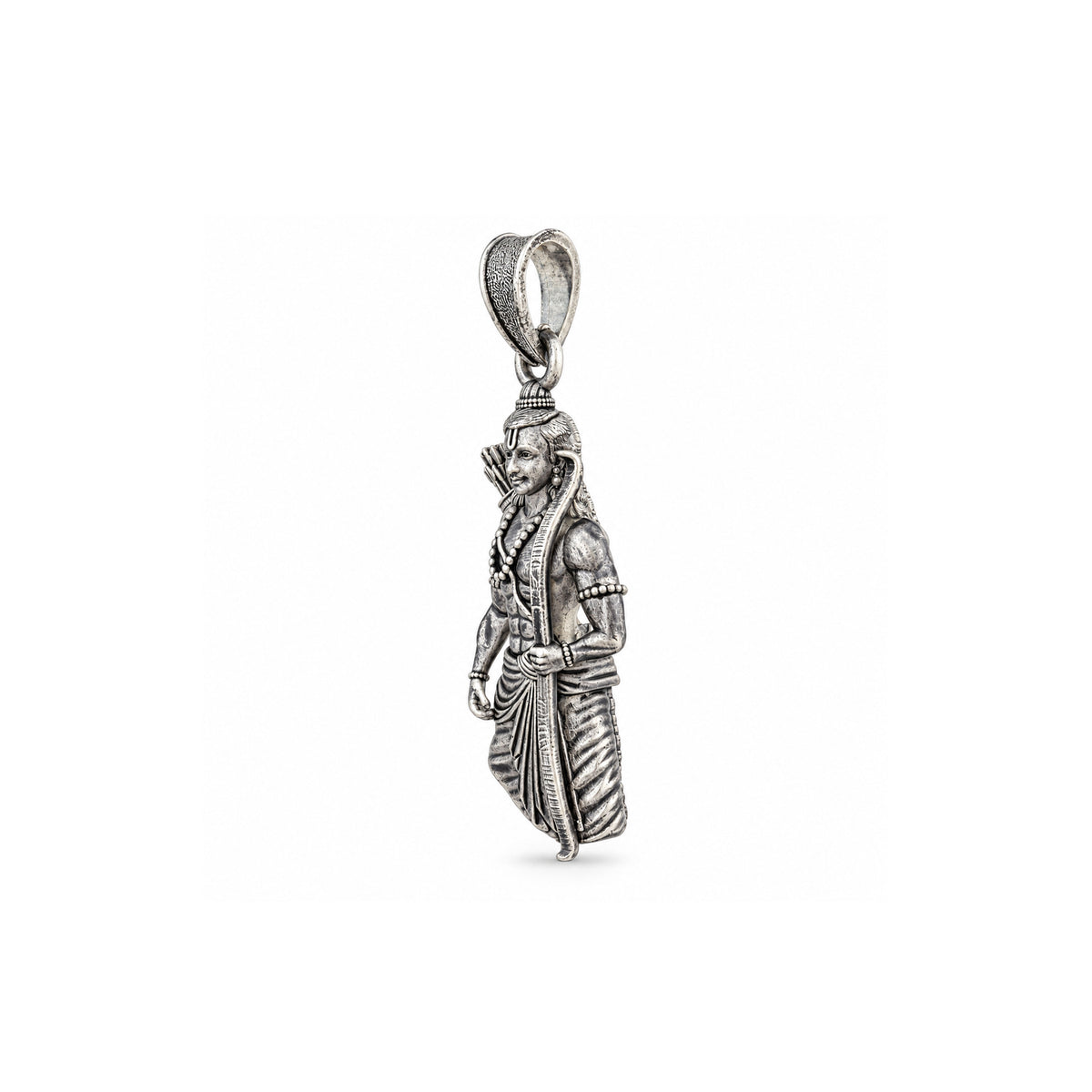 Divine Kodanda Rama Lord Shri Ram Sterling Silver Pendant