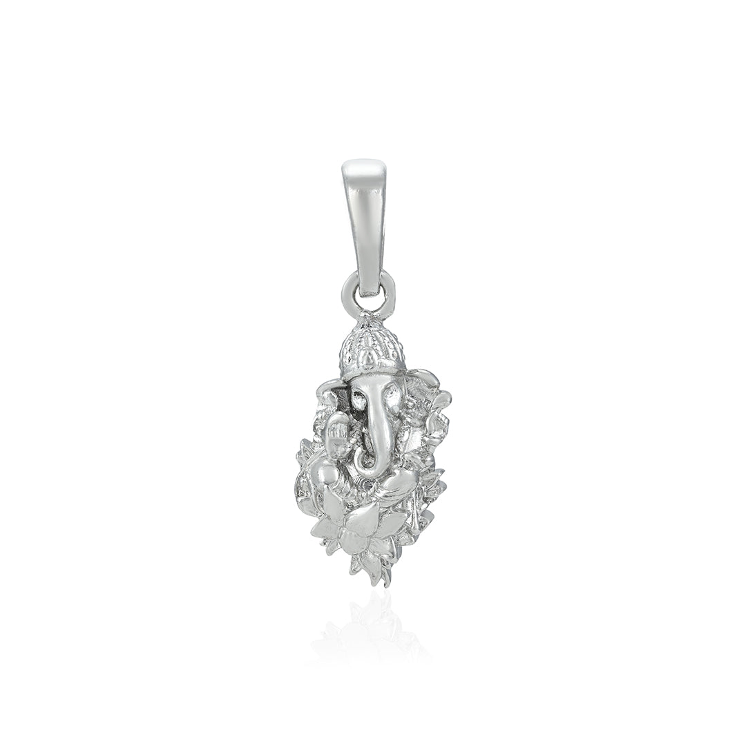 Divine Lord Ganesh 925 Sterling Silver Pendant