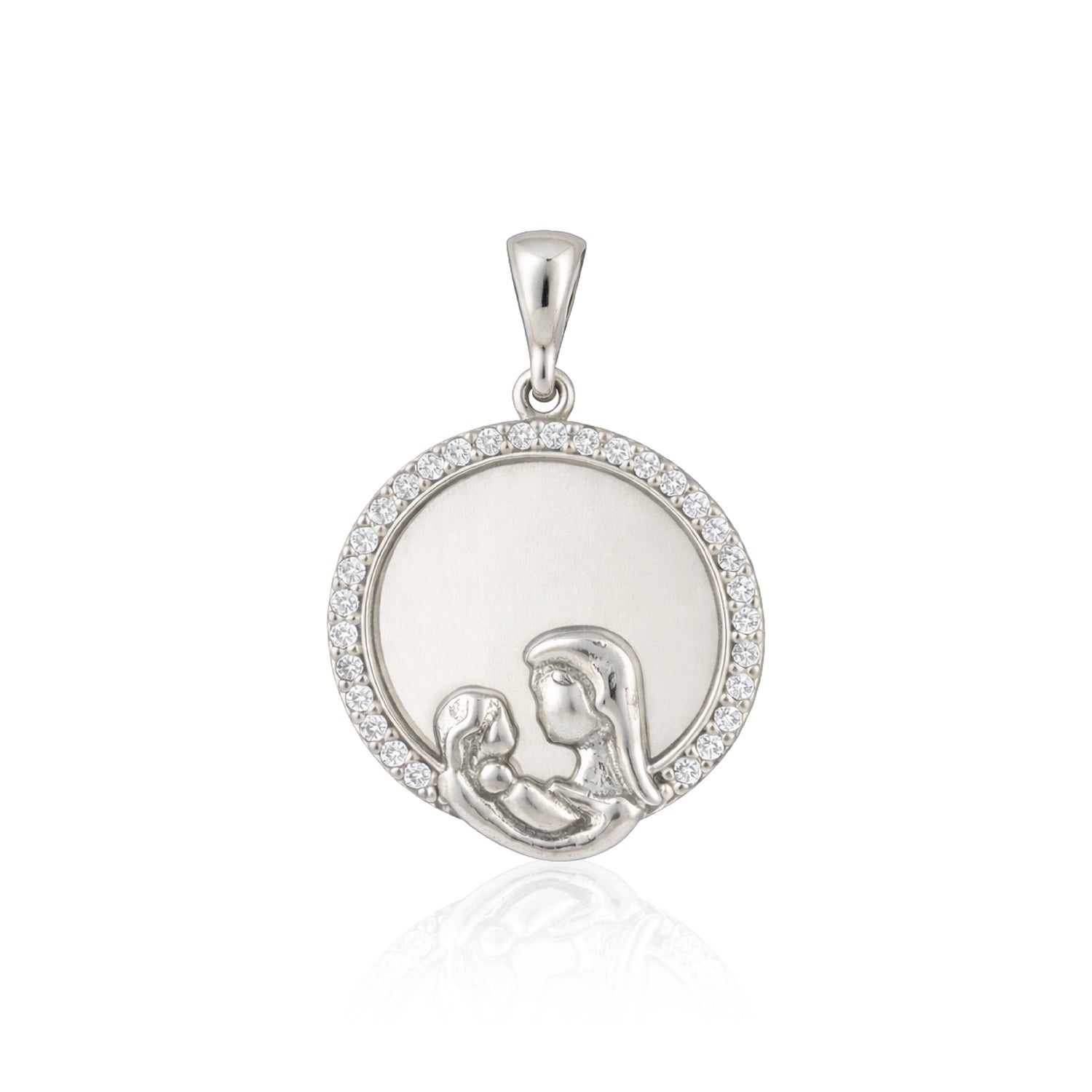 Divine Mother 925 Sterling Silver Blessing Pendant