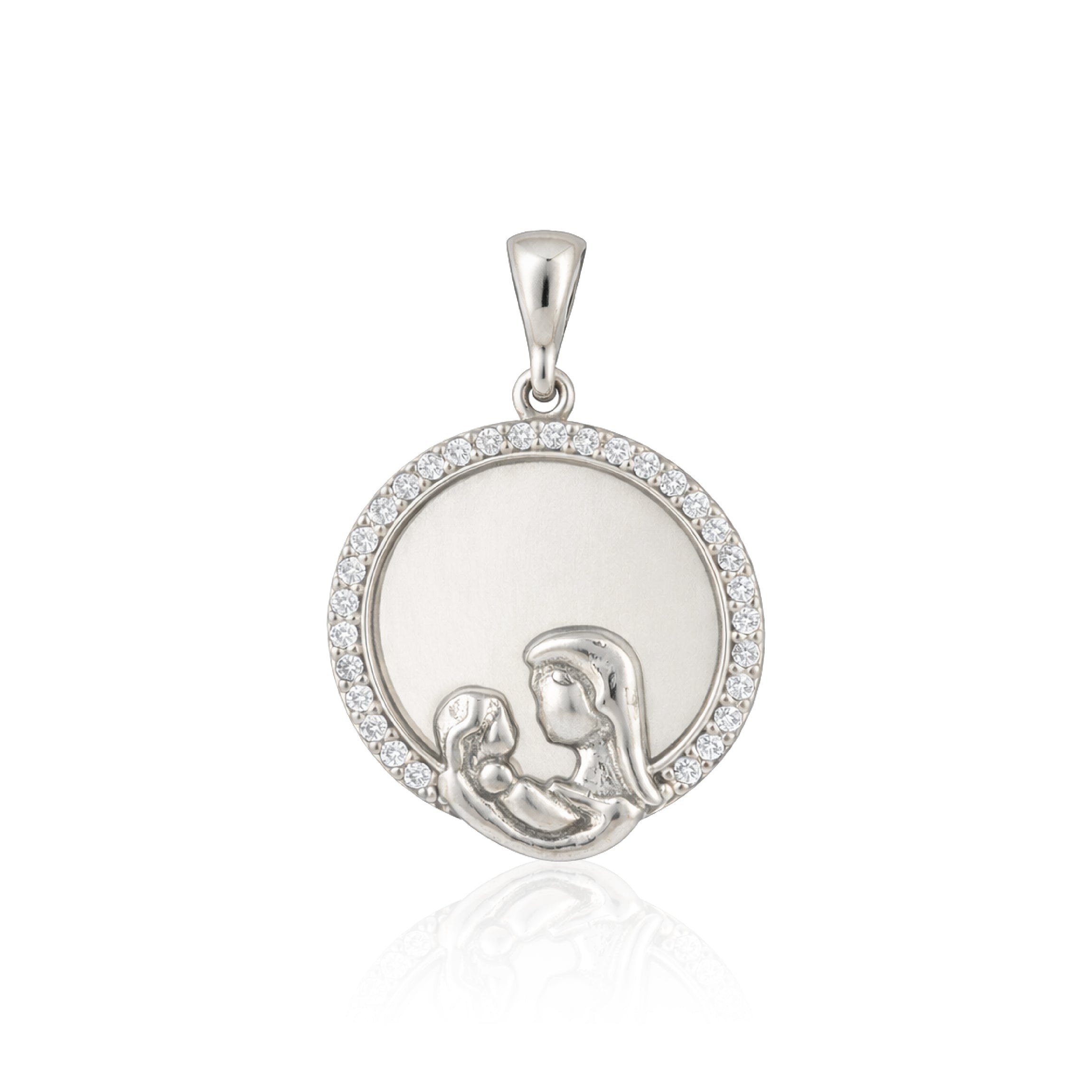 Divine Mother 925 Sterling Silver Blessing Pendant