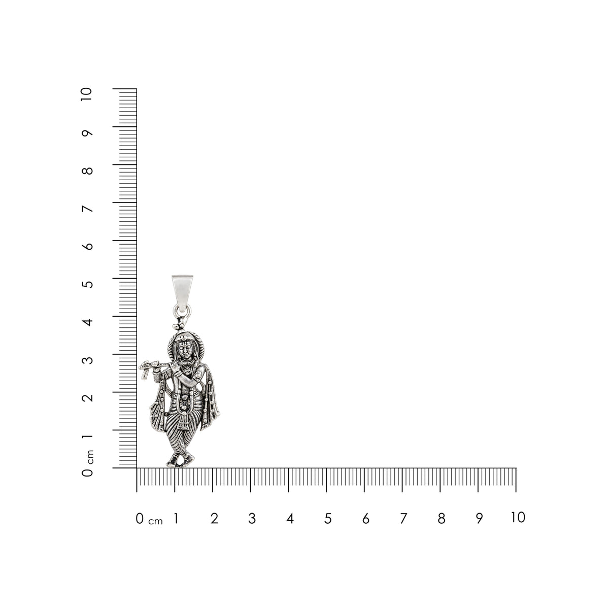 Divine Murlidhar Lord Krishna Sterling Silver Pendant