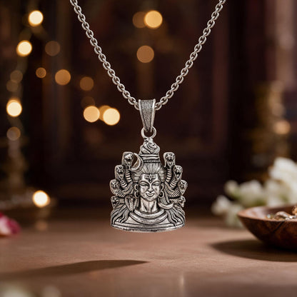Divine Nagendra Lord Shiva Sterling Silver Pendant