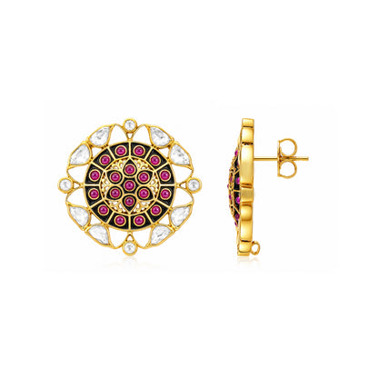 Divine Om Heritage 925 Sterling Silver Spiritual Earrings