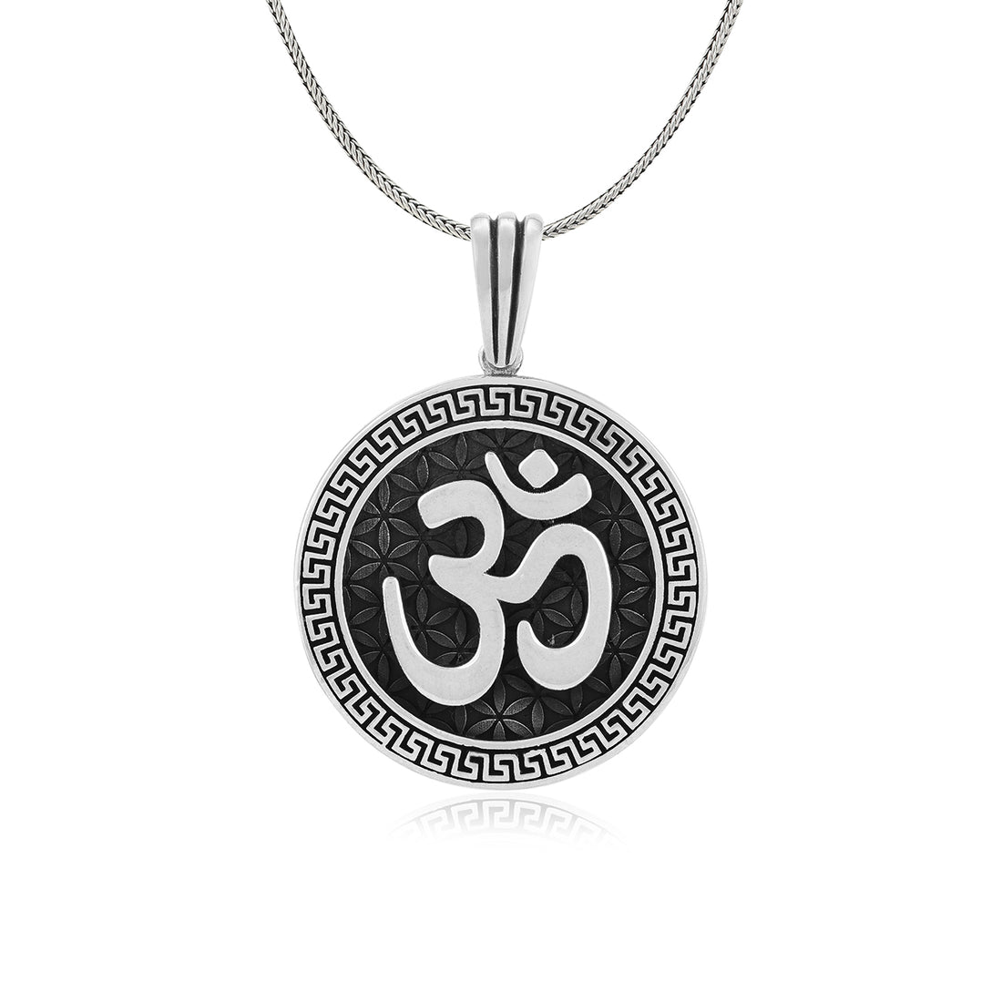 Divine Om Oxidised Pendant