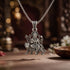 Divine Sherawali Maa Durga Sterling Silver Pendant