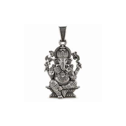 Divine Siddhivinayak Lord Ganesha Sterling Silver Pendant