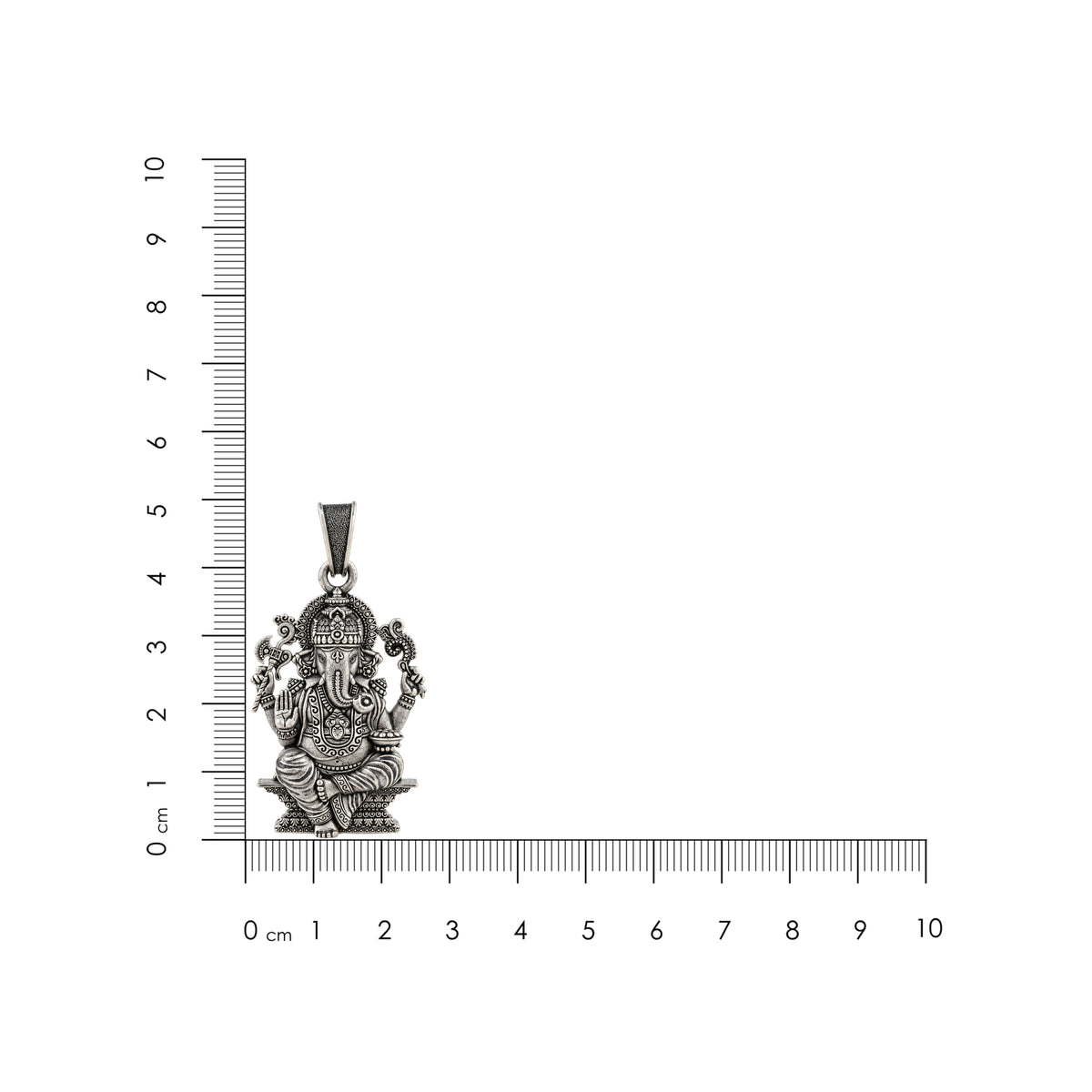 Divine Siddhivinayak Lord Ganesha Sterling Silver Pendant
