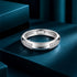 Double-Row Pave Accent Domed Sterling Silver Ring