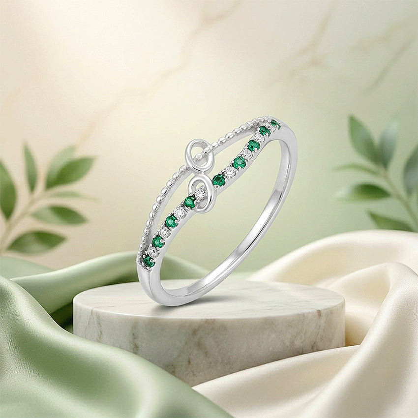 Double Layer Twist 925 Sterling Silver Ring for Women