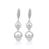 Double Radiance 925 Sterling Silver Dangle Earring for Women