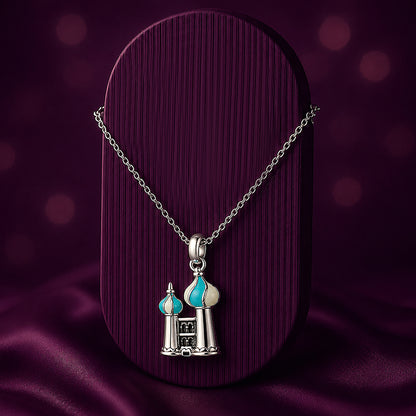 Dream Castle 925 Sterling Silver Fairytale Palace Pendant