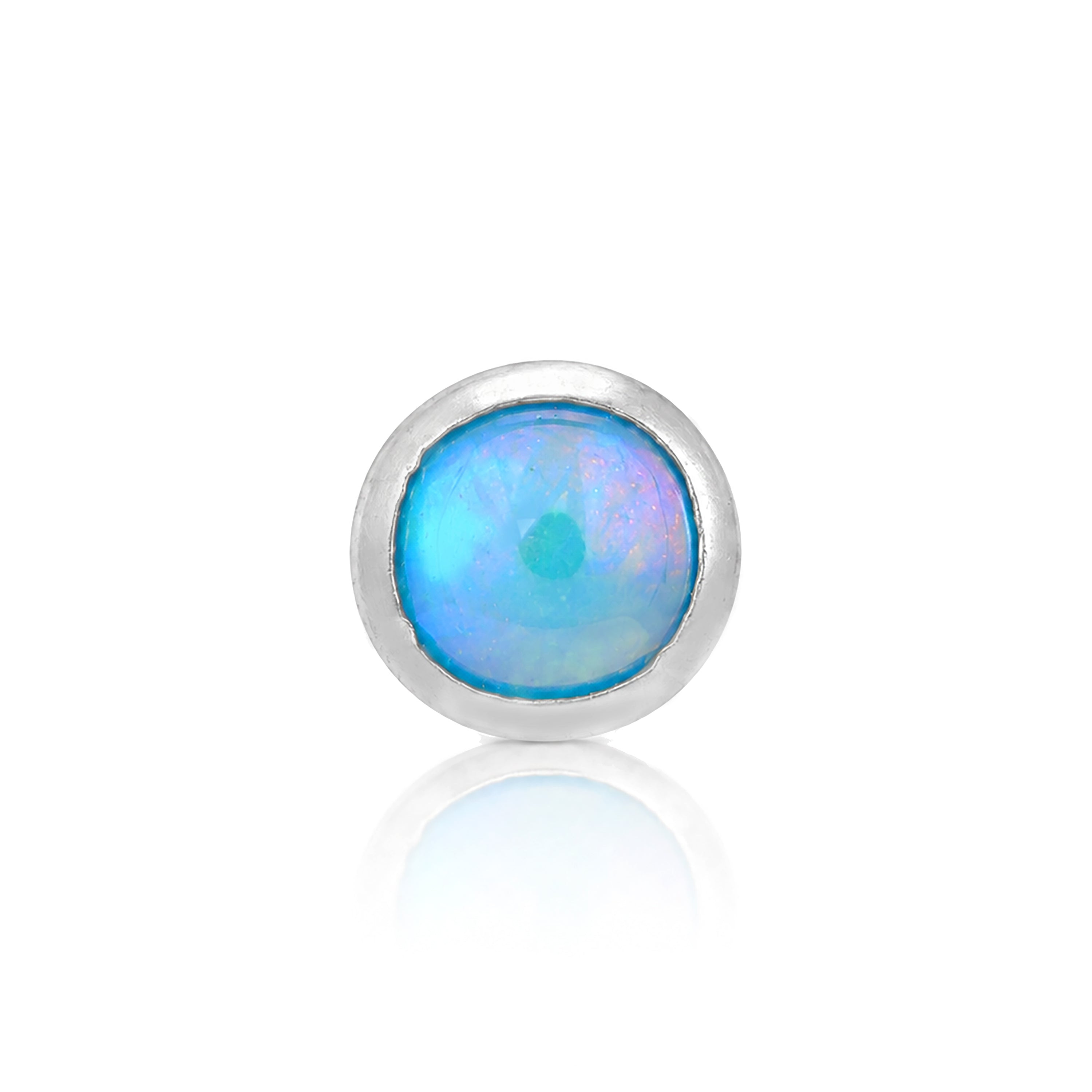 Dreamy Ocean Opal 925 Sterling Silver Signature Nosepin