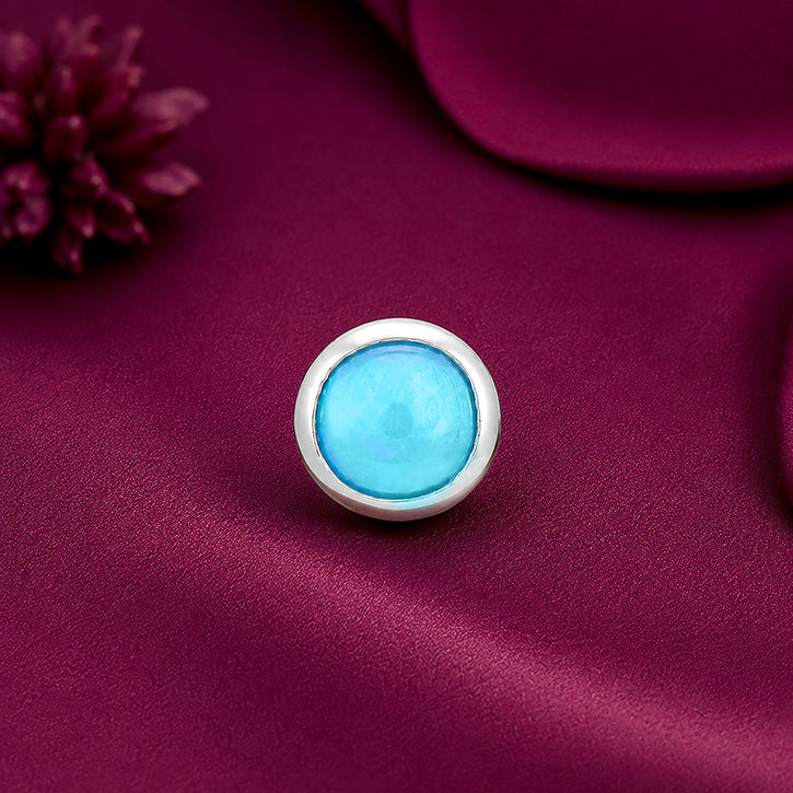 Dreamy Ocean Opal 925 Sterling Silver Signature Nosepin
