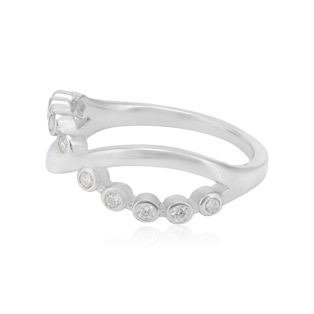 Dual Essence Rhodium 925 Infinity Ring