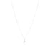 Dual Heart Rhodium Plated Sleek Chain Pendants