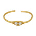 Dual Pearl Gold Plated Adjustable Kada