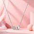 Dual Pomegranate Sparkle White Stone 925 Sterling Silver Chain Pendant for Women