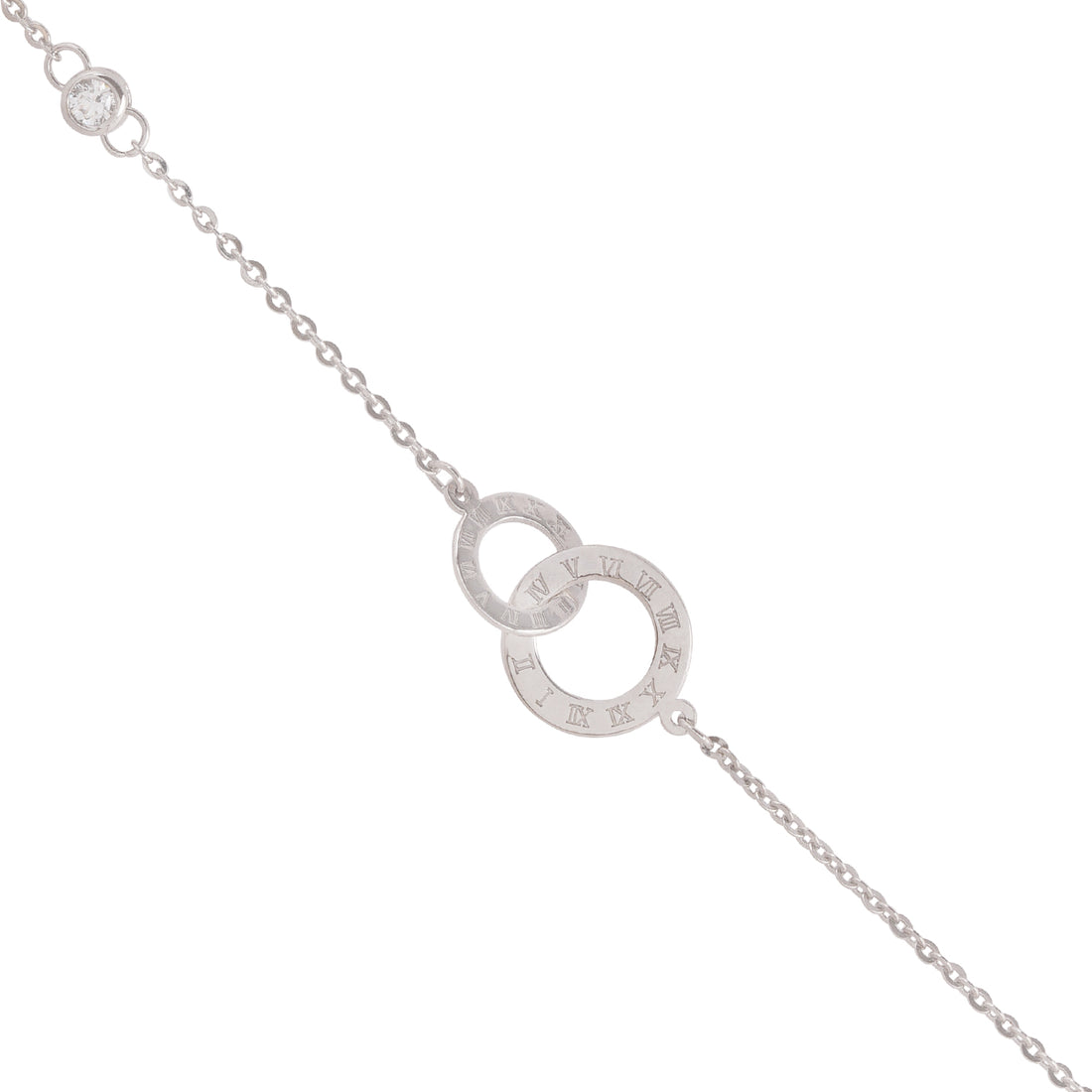 Duo Halo Silver Bracelet