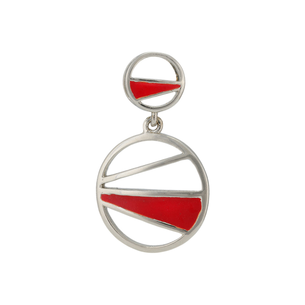 Dynamic Circle Dangle 925 Enamel Pendants